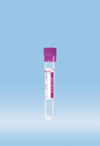 Sarstedt Round Base Polypropylene Tubes with Push Caps - TUBE, BLOOD, ROUND, 5ML, 75X13, PP, EDTA - 32.332.100