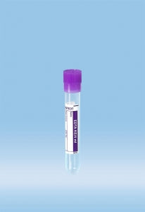 Sarstedt Round Base Polypropylene Tubes with Push Caps - TUBE, BLOOD, ROUND, 4ML, 75X12, PP, EDTA - 36.338.100