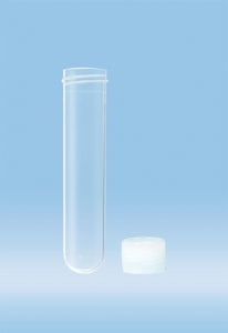 Sarstedt 10ml PP Round Base Tubes with Screw Cap - TUBE, 10ML, SCREW CAP, 79X16MM, RND BS, STRL - 60.506.001