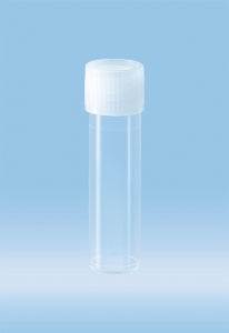 Sarstedt Sterile Flat Base Polypropylene Tubes with Screw Cap - TUBE, 8ML, SCREW CAP, 57X16MM, FB, PP, STR - 60.542.024