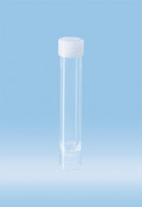 Sarstedt Skirted Tube with Conical Base - TUBE, SCREW CAP, 15.3X57MM, 5ML, FLAT BS, STR - 60.558.001