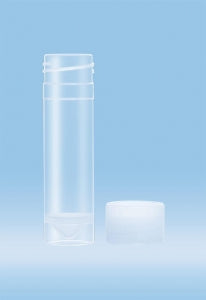 Sarstedt Conical Skirted Base Tube With Screw Cap - TUBE, SCREW CAP, 15.3X57MM, CONIC / SKIRT, PP - 60.558