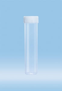 Sarstedt Sterile Flat Base Polypropylene Tubes with Screw Cap - TUBE, SCREW CAP, 30X126MM, FLAT BASE, PP, STR - 60.596.001