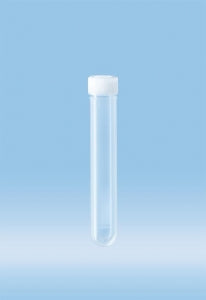 Sarstedt 10ml 92x15.3mm Round Base W/Screw Cap Tube - TUBE, SCREW CAP, 92X15MM, RND BASE, ASSEM CP - 60.610.300