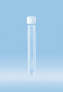 Sarstedt Round Base PP Tubes With Screw Caps - TUBE, SCREW CAP, 92X15MM, ROUND BASE, PP - 60.610