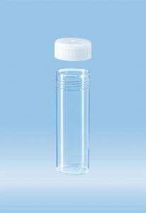 Sarstedt 10ml Conical PS Tube with Screw Cap - TUBE, 10ML, SC, FLAT BASE, PP, NATURAL CAP - 60.9921.808