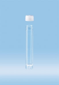 Sarstedt Conical Base Screw Cap Tubes - Polystyrene Tube with Conical Bottom, 16 mm x 97 mm, 10 mL - 60.9921.821