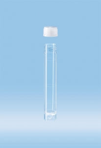 Sarstedt Conical Base Screw Cap Tubes - Polystyrene Tube with Conical Bottom, 16 mm x 97 mm, 10 mL - 60.9921.821