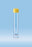 Sarstedt Conical Base Screw Cap Tubes - Polystyrene Tube with Conical Bottom, Plain-Skirted, Yellow Screw Top, 10 mL - 60.9921.830