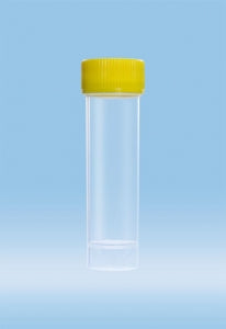 Sarstedt Sterile Conical Skirted Base PP Tubes With Screw Cap - TUBE, 25ML, SC, PP, CONI / SKIRT, YEL PE CAP, ST - 60.9922.243