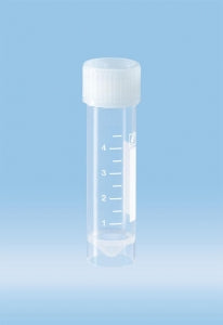 Sarstedt Sterile Conical Skirted Base PP Tubes With Screw Cap - TUBE, 5ML, SCREW CAP, 15.3X57, CBS, PP, GWB, ST - 62.558.201