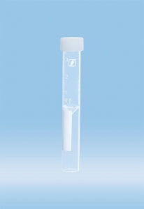 Sarstedt Flat False Bottom Tube WithCap - TUBE, SCREWCAP, POLY, FALSE BOTTOM - 62.613