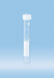 Sarstedt Conical Skirted Base Tube With Screw Cap - TUBE, FCBR, 3.5ML, 13X92MM, PP, SC, PRINT, GWB - 62.617