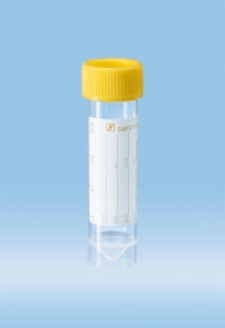 Sarstedt Sterile Conical Skirted Base PP Tubes With Screw Cap - TUBE, 25ML, SC, CONI / SKRT, PP, YEL PE CAP, ST - 63.9922.254