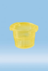 Sarsted Muti-Fit Cap for 10-17mm Tube - CAP, MULTI-FIT, FOR 10-17MM TUBES, YELLOW - 65.1379.004