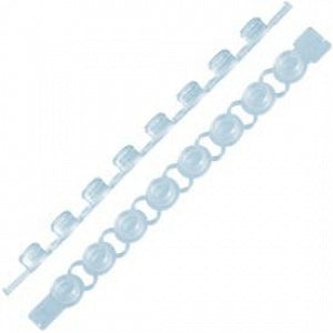 Sarstedt Tube Cap Strips - CAP, FLAT, 8-STRIP, FOR PCR PLATE - 65.1998.400