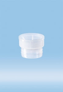 Sarstedt Push Cap - CAP, PUSH, PE, FOR 100X21.5MM TUBE, NATURAL - 65.529