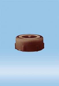 Sarstedt Screw cap for mailing container 85 x Ø 30 mm - CAP, SCREW FOR 78.890/892, BROWN - 65.676.001