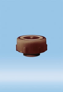 Sarstedt Screw Cap for 30mm Mailing container - CAP, SCREW, FOR 30MM MAILING CONT, BROWN - 65.679.001