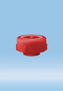 Sarstedt Screw Cap for 30mm Mailing container - CAP, SCREW, FOR 30MM MAILING CONTAINER, RED - 65.679.002