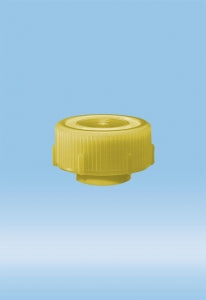 Sarstedt Screw Cap for 30mm Mailing container - CAP, SCREW, FOR 30MM MAILING CONT, YELLOW - 65.679.004