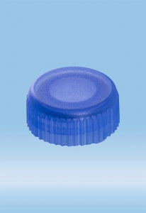 Sarstedt Screw Caps for Microtubes - CAP, SCREW, O-RING, FOR MICRO TUBE, PP, BLUE - 65.716.001