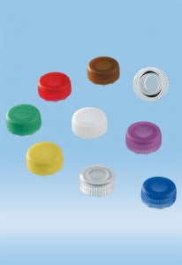 Sarstedt Screw Caps for Microtubes - CAP, SCREW, O-RING, FLAT, PP, MICRO TUBE, MIX - 65.716.999