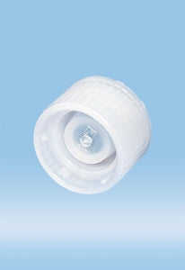 Sarstedt HD-PE Screw Caps - CAP, SCREW, FOR TUBE 15.3MM, NEUTRAL - 65.729