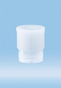 Sarstedt 15.5/16-17mm PE Push Cap - CAP, PUSH, PE, FOR 15.5/16-17MM TUBE, NATURL - 65.793.300