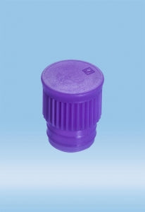 Sarstedt Standard Push Caps - CAP, PUSH, PE, FOR 15.7MM TUBE, VIOLET - 65.803.005