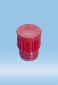 Sarstedt Standard Push Caps - CAP, PUSH, PE, FOR 15.7MM TUBE, RED - 65.803.312