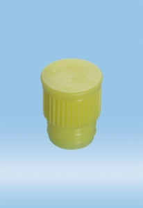 Sarstedt Standard Push Caps - CAP, PUSH, PE, FOR 15.7MM TUBE, YELLOW - 65.803.332