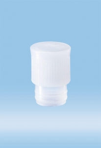 Sarstedt Push Cap - CAP, PUSH, FOR 14.5MM TUBE, PE, NATURAL - 65.804.300