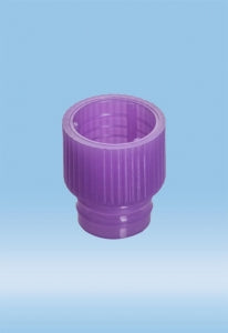 Sarstedt Push Cap - CAP, PUSH, FOR 12MM TUBE, PE, VIOLET - 65.809.303