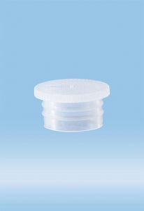 Sarstedt Push Cap - CAP, PUSH, FLAT, FOR 15.5/16-17MM, PE - 65.816