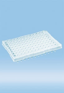 Sarstedt PCR Plate with Half Skirt - PCR PLATE, 0.2 ML 96 WELL, HALF SKIRT, NAT - 72.1979.202