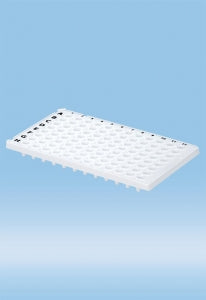 Sarstedt White Multiply PCR Plate - PCR PLATE, FAST, 96 WELL, HALF SKIRT, WHITE - 72.1981.232