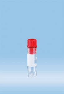 Sarstedt Sterile CryoPure Polypropylene Tubes with Screw Caps - TUBE, CRYOPURE, 2ML, INT THREAD, RED CAP - 72.380.002