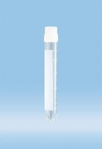 Sarstedt Sterile CryoPure Polypropylene Tubes with Screw Caps - TUBE, CRYOPURE, 5ML, EXT THREAD, WHITE CAP - 72.383