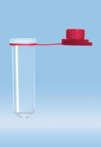 Sarstedt 2ml Microtube with LDPE Push Cap - MICRO TUBE, 2ML, PP, CONICAL, RED LOOP CAP - 72.689.003