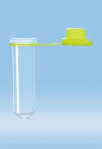 Sarstedt 2ml Microtube with LDPE Push Cap - MICRO TUBE, 2ML, PP, CONICAL, YELLW LOOP CAP - 72.689.004