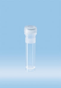 Sarstedt Type I Micro Tubes - Polypropylene Microtube, Conical / Skirt Base with Screw Cap, Sterile, 2 mL - 72.694.005