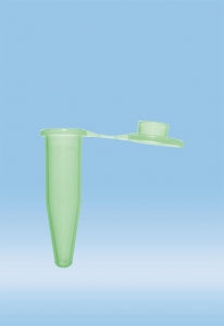 Sarstedt Microtubes WithCap - MICRO TUBE, 0.5ML, PP, FLAT CAP, GREEN - 72.699.004