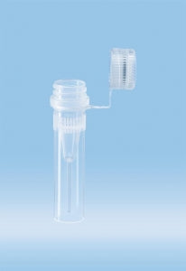 Sarstedt Type A 0.5ml Micro Tubes - Polypropylene Microtube with Looped Screw Cap and Conical / Skirt Base, Sterile, 0.5 mL - 72.730.100