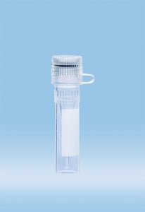 Sarstedt Type A 0.5ml Micro Tubes - Polypropylene Microtube with Looped Screw Cap and Conical / Skirt Base with Writing Block, Sterile, 0.5 mL - 72.730.106