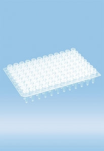 Sarstedt PCR plate in Microtiter Format - PCR PLATE, 96 WELL, 12 STRIPS OF 8 LIDS, ST - 72.985