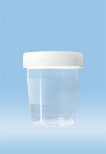 Sarstedt 100ml Disposable Containers with Screw Cap - CUP, URINE, 100ML, PP, SCREW CAP, GRAD - 75.562.005