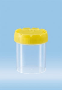 Sarstedt 70ml-500ml Containers with Screw Cap - CONTAINER, 70ML, PP, YELLOW PE SC, IND / WR, ST - 75.9922.721