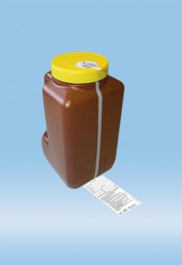 Sarstedt 3L Urine Container with Integrated Sampling Port - CONTAINER, URINE, 3L, W/PORT, PE, SC, GRD, ENG - 77.575.401