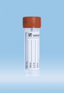 Sarstedt Faeces Container With Screw Cap - TUBE, FAECES, 76X20MM, SC, SPOON, LABEL - 80.734.301